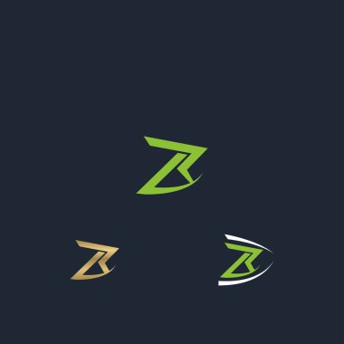 Alfabe Baş harfleri LR, RL, L ve R logosu