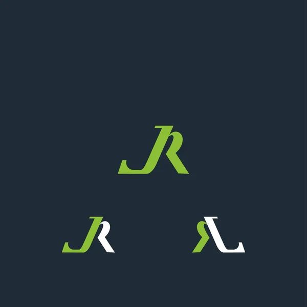 그리고 Abstract First Mongram Letter Letter Logo Design — 스톡 벡터