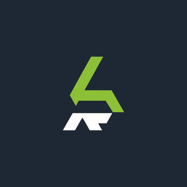 Alfabeto Inicial Logo — Vector de stock