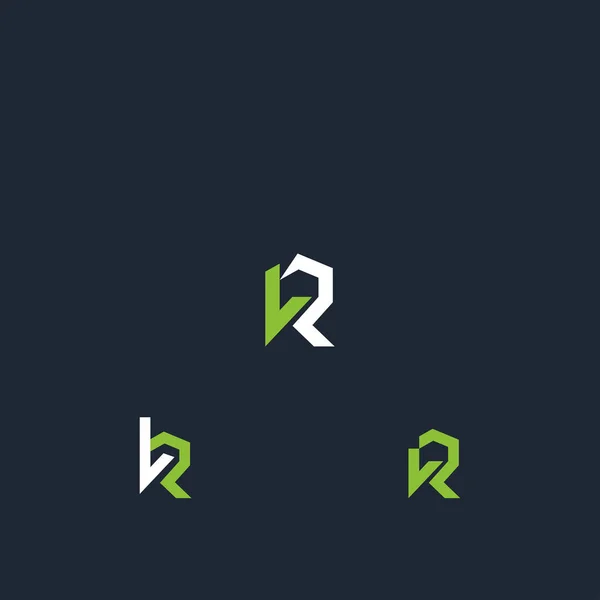 Alphabet Initials Logo — 스톡 벡터