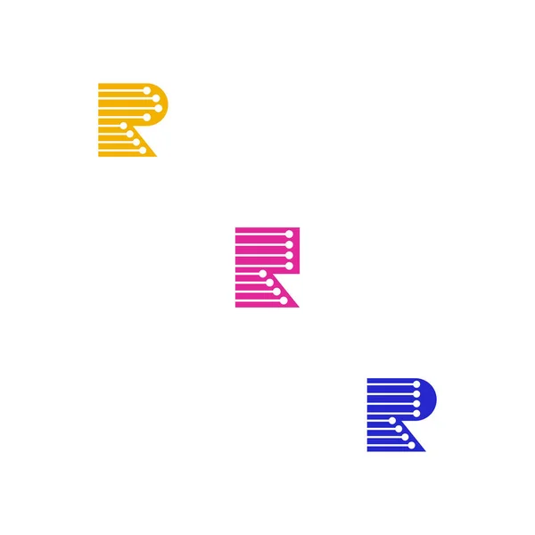 Rr字母标识符图标 — 图库矢量图片