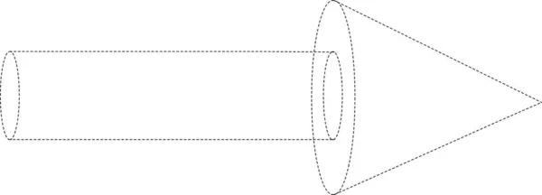 Vector Illustratie Van Een Originele Pijl Die Naar Rechts Wijst — Stockvector