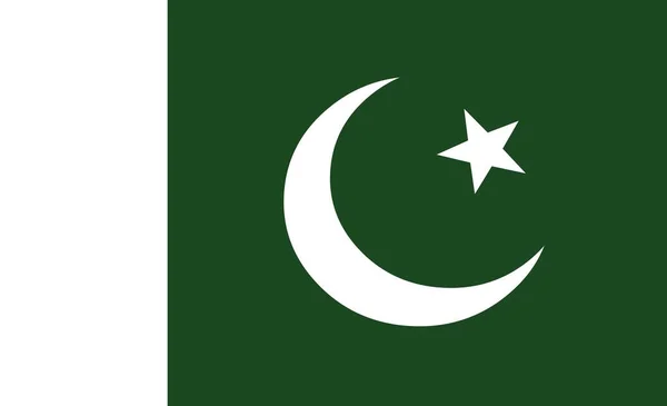 Векторная Иллюстрация Флага Пакистана — стоковый вектор