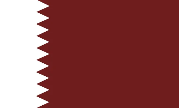 Illustration Vectorielle Drapeau Qatar — Image vectorielle