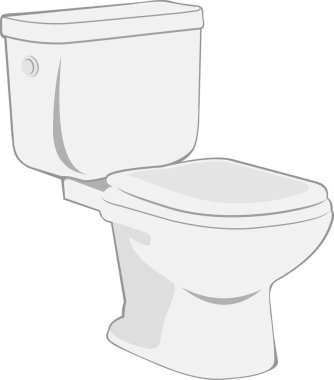 Tuvaletin vektör illüstrasyonu