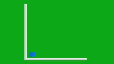 Yeşil renkli anahtar arkaplanındaki çubuk grafik animasyonu azaltılıyor