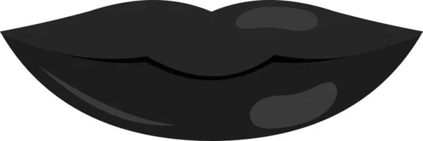 Векторная Иллюстрация Чувственных Губ Черной Женщины Рту — стоковый вектор