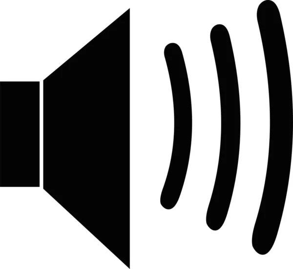 Frekans dalga biçimlerine sahip ses veya ses simgesinin vektör illüstrasyonu