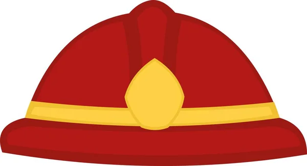 Vector Illustration Firefighter Hat — Stok Vektör