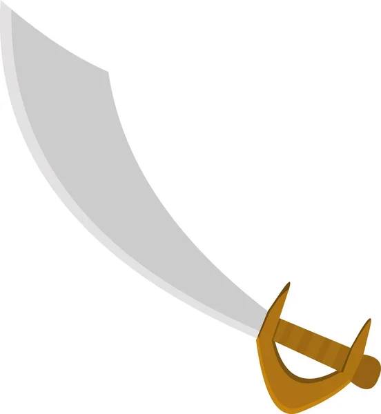 Vector Illustration Pirate Sword Saber — Stockvector