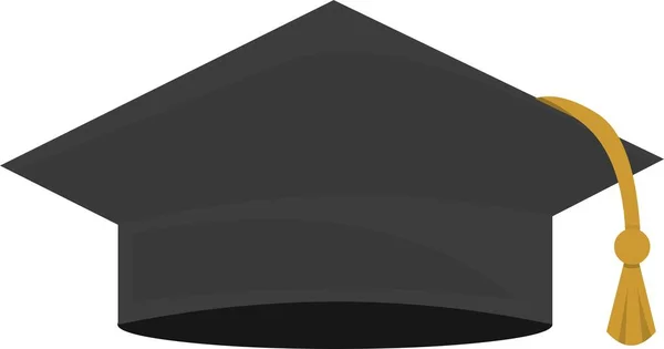Vector Illustration Graduation Hat — Stok Vektör