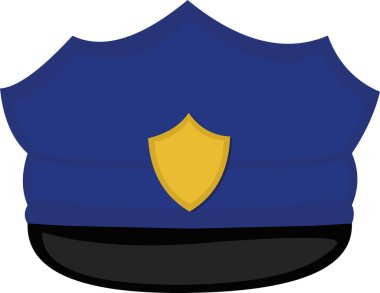 Polis şapkasının vektör illüstrasyonu