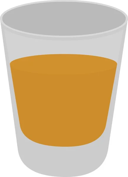 Vector Illustration Glass Shot Tequila — Stock Vector
