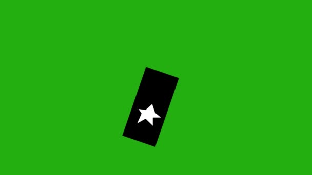 在绿色彩色键背景上 炸药图标爆炸的循环动画 — 图库视频影像