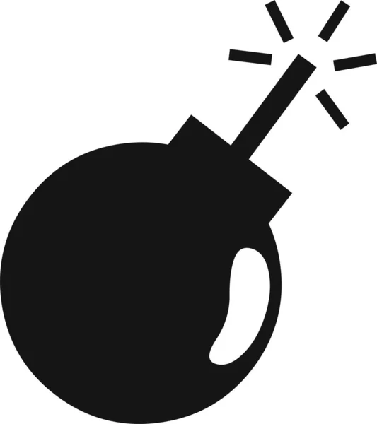 Vector Illustration Bomb Icon — Archivo Imágenes Vectoriales