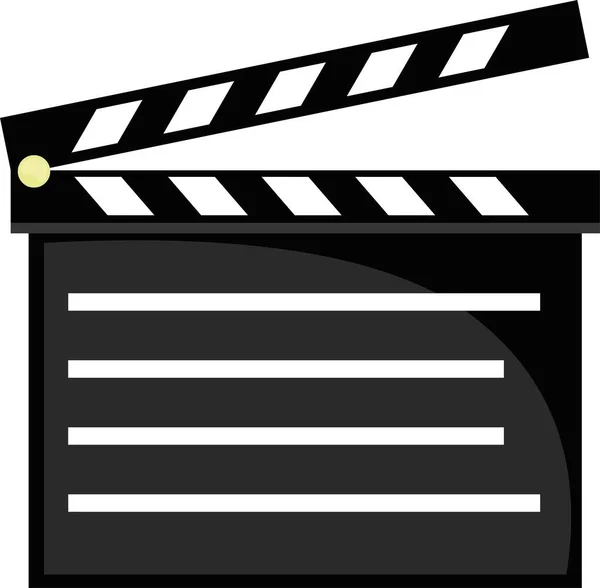 Illustrazione Vettoriale Film Clapboard — Vettoriale Stock