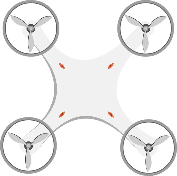 Ilustración Vectorial Del Vehículo Drones Aéreos — Vector de stock