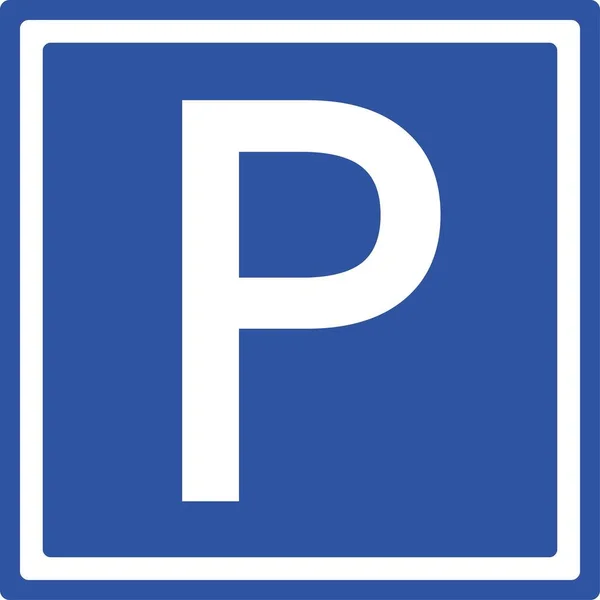 Vektorová Ilustrace Signálu Parkovacího Provozu — Stockový vektor