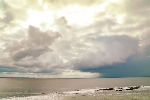Widok Chmur Burzowych Nad Oceanem Bennetts Head Lookout Forster Nsw — Zdjęcie stockowe