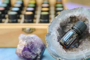 Firefly NSW Australia - 28 April 2022: Illustrative editorial image of doterra essential oil