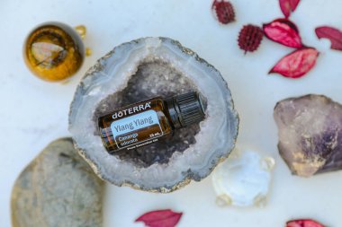 Firefly NSW Australia - 28 April 2022: Illustrative editorial image of doterra essential oil