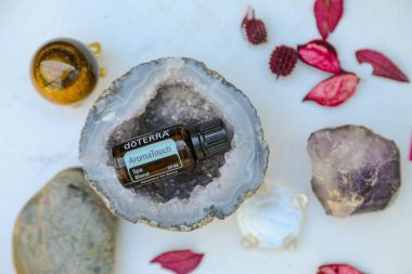 Firefly NSW Australia - 28 April 2022: Illustrative editorial image of doterra essential oil