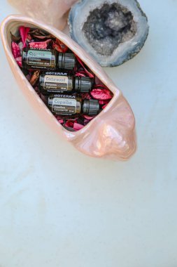 Firefly NSW Australia - 28 Nisan 2022: Ezoterra esaslı petrolün resimsel editör görüntüsü