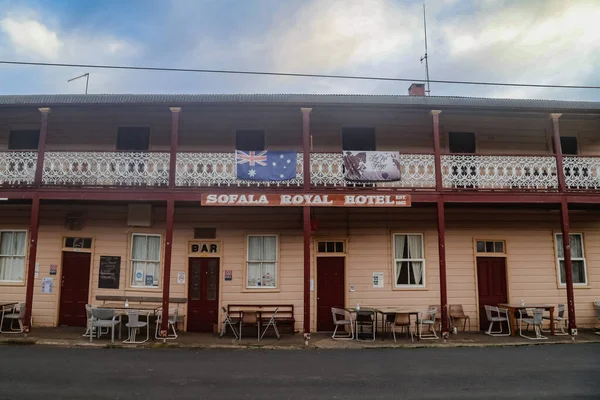 Sofala Nsw Australia Травня 2022 Австралійський Прапор Софала Пабі Історичний — стокове фото