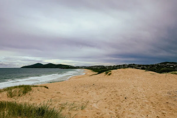 Forster Nsw Avustralya Daki One Mile Plajı Ndaki Kum Tepesinden — Stok fotoğraf
