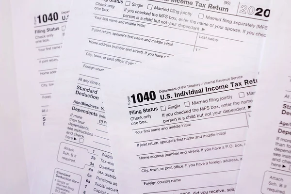 Tax Forms 1040 Koncepce Dokumentace — Stock fotografie