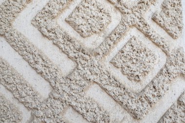 plaster, sprayed on the wall as a background. Texture of gray plaster wall.
