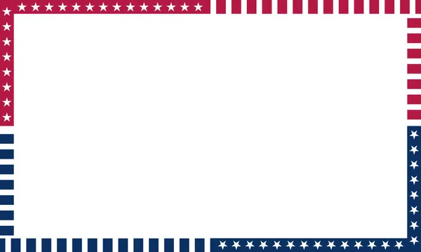 爱国分界美国国旗 — 图库矢量图片