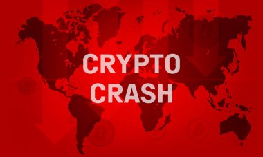 Kripto Para Birimi çökme konsepti