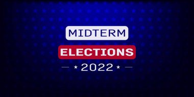 ABD Vize Seçimleri 2022 Yıldızlı Soyut arkaplan
