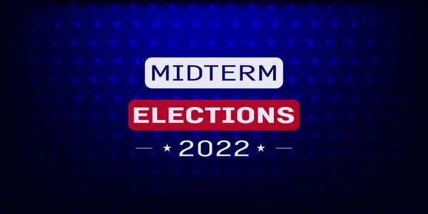 United States Midterm Val2022 Abstrakt Bakgrund Med Stjärnor — Stock vektor