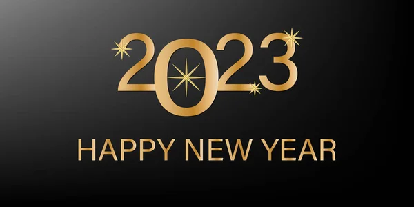 2023 Feliz Ano Novo Design Fundo Cartão Banner Cartaz —  Vetores de Stock