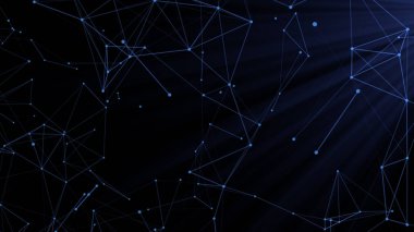 Soyut dijital bağlantı noktaları ve çizgileri. Teknoloji geçmişi