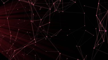 Soyut dijital bağlantı noktaları ve çizgileri. Teknoloji geçmişi