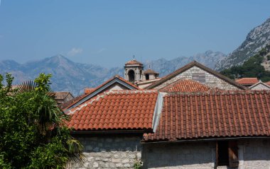 Eski Kotor, Karadağ, Avrupa, Adriyatik denizi ve dağlarındaki tarihi bina