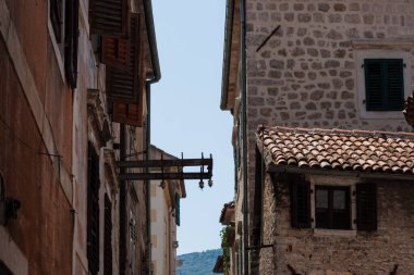 Eski Kotor, Karadağ, Avrupa, Adriyatik denizi ve dağlarındaki tarihi bina