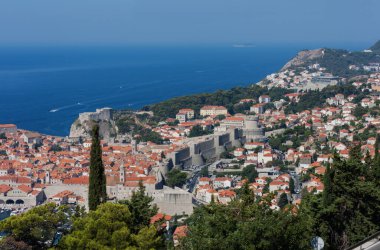 Eski Dubrovnik kenti, Hırvatistan ve Adriyatik kıyılarının manzarası