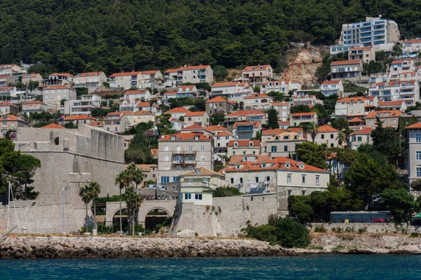 랜드마크 두브로브니크 시가지 크로아티아 아드리아해안의 — 스톡 사진