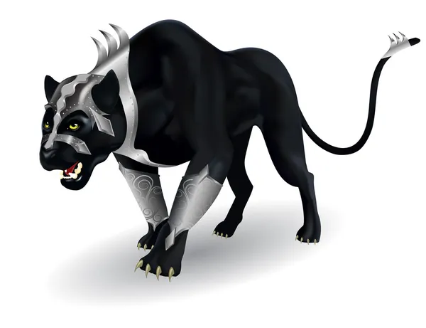 Militant black panther Royalty Free Stock Vectors