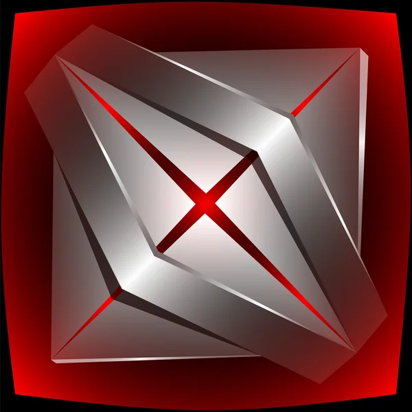Αφηρημένη 3d λογότυπο πρότυπο — Διανυσματικό Αρχείο