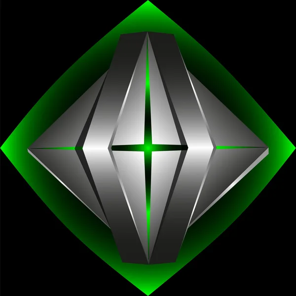 Abstracte 3d logo sjabloon — Stockvector