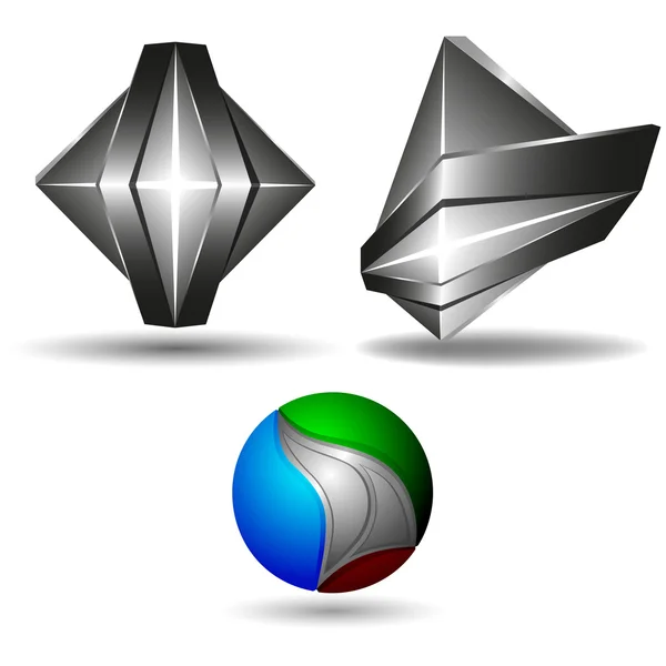 3d symbol creative design — Stockvector