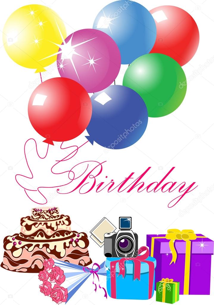 Happy birthday card Stock Vector by ©Veremii 40732393