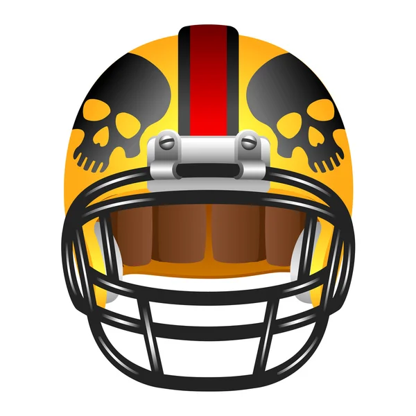 Scary Red Eyed Skull With Football Helmet Cartoon Vinyl Decal Sticker Automotive atelieryuwa