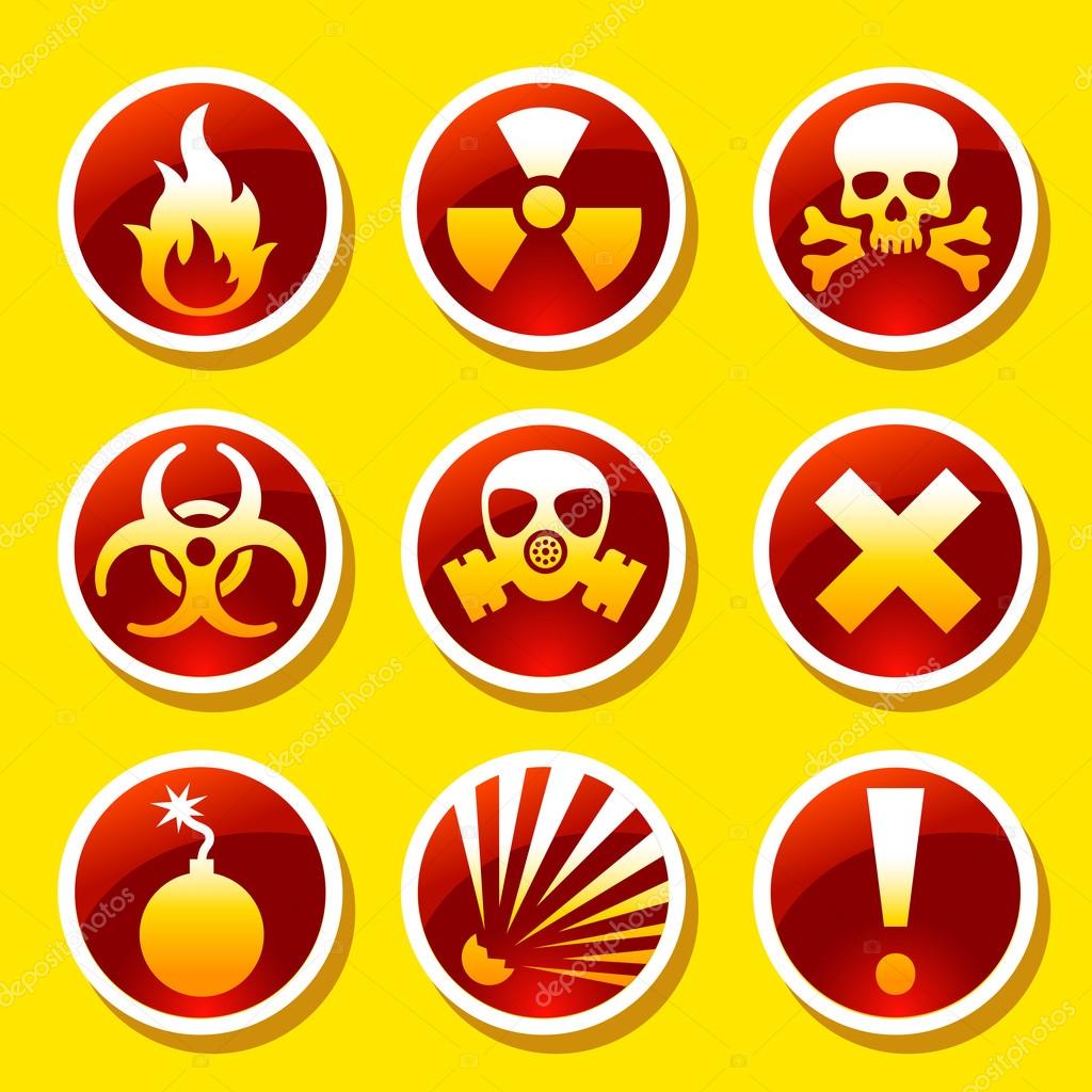 Warning stickers Stock Vector by ©game_gfx 41383053