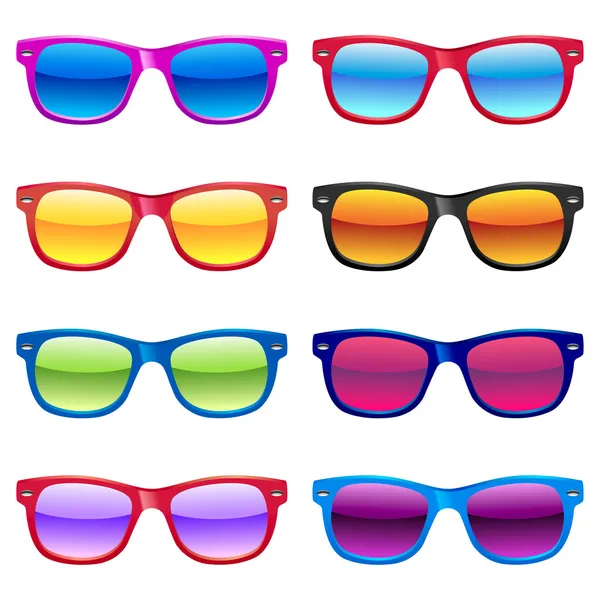 Set occhiali da sole — Vettoriale Stock